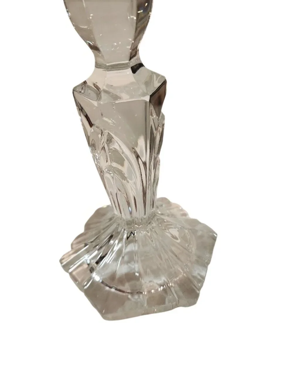 Vintage Fifth Avenue Crystal Palisades Lead Crystal Candlesticks Pair 7